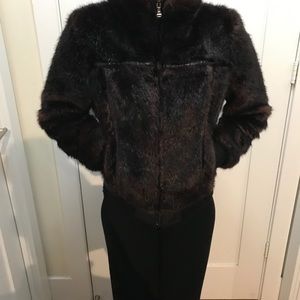 Faux fur Guess bomber jacket